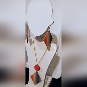 Diamond Patterned Necklace Set by Skye's Creations